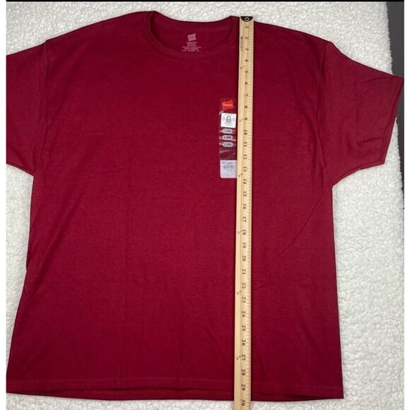 Hanes ComfortSoft Heavyweight Unisex T-Shirt – Red Crew Neck, Size XL, NWT - Picture 5 of 6